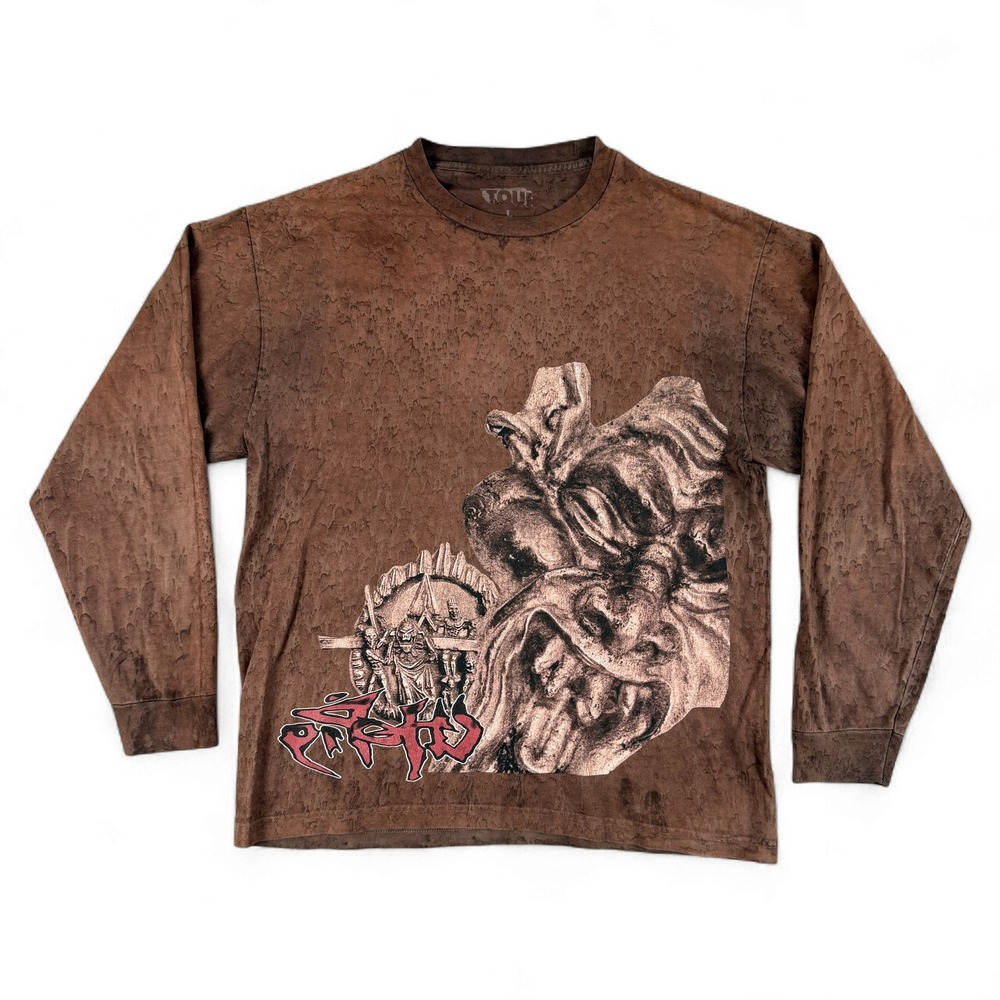 2023 Travis Scott Utopia Circus Maximus Shirt Mens L Brown Long‎ Sleeve Merch
